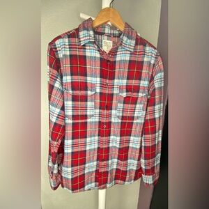 Plaid Flannel Button Down Shirt Men’s Med